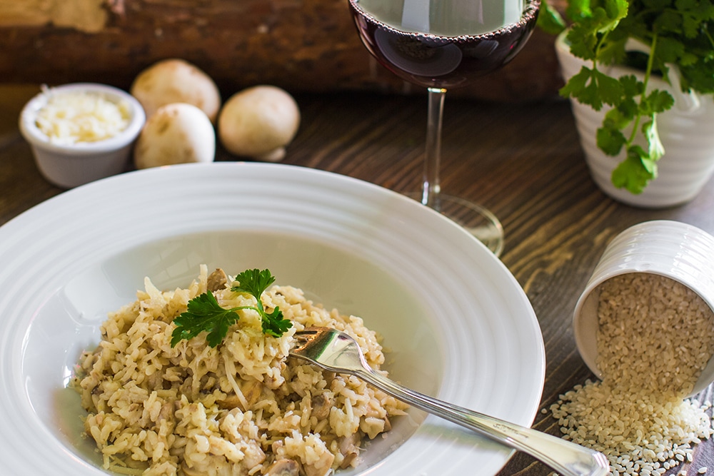 Risotto recept met kastanjechampignons en kaas Flink! kaas