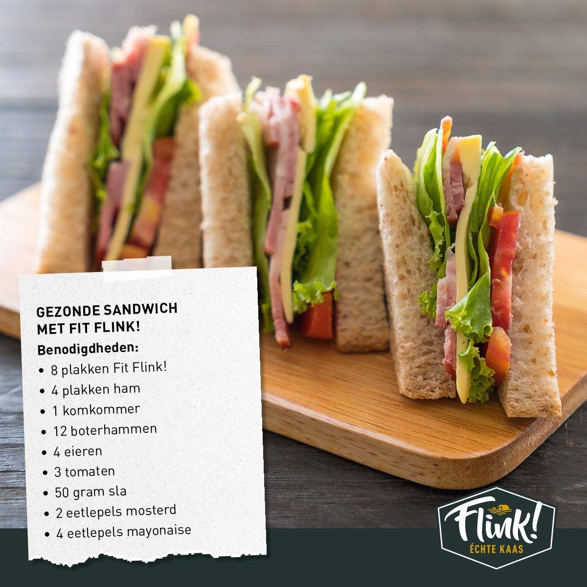 Recept | Gezonde Clubsandwich | Flink! kaas